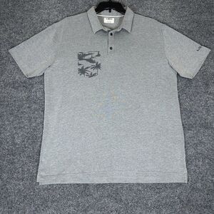 Linksoul Polo Shirt‎ Mens XL Grey Short Sleeve Pocket Golf Casual Cotton Adult